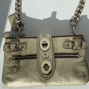 Coach Metallic limited edition Bridget 65th anniversary legacy clutch